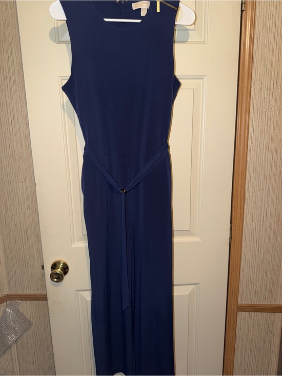 Michael Kors Pants - Michael kors Sleeveless Navy Blue jumpsuit with Waist Tie